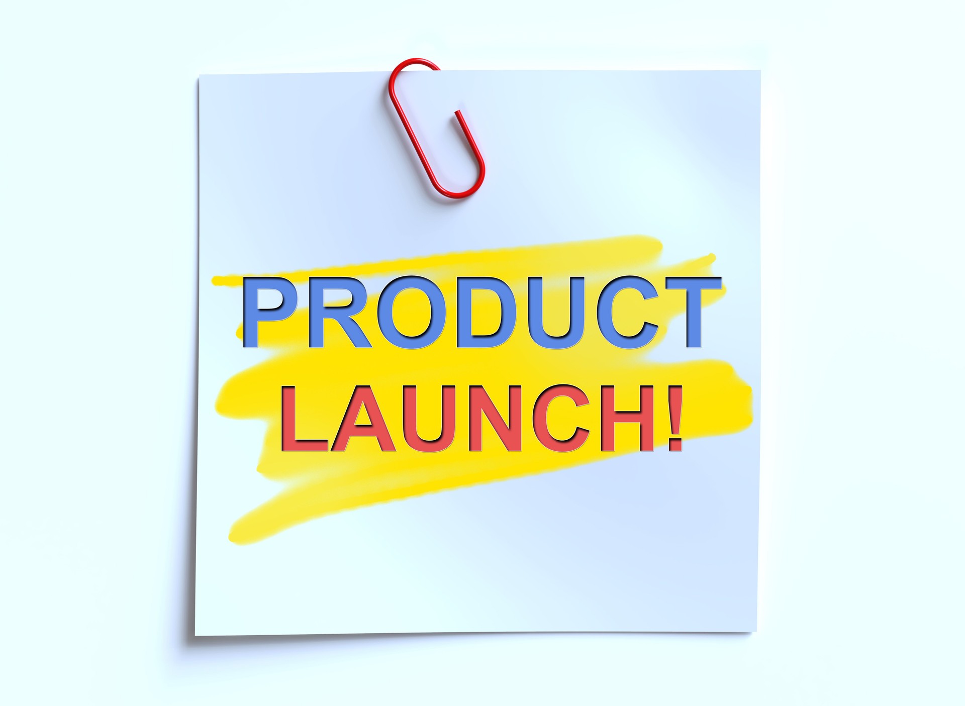 Product Launch, Motivational Business Marketing Words Quotes Concept